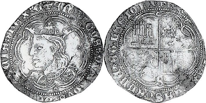 Tipo 9. Real de plata con el Busto de perfil del rey