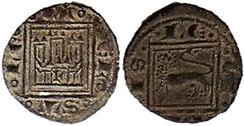 Tipo 14. &ldquo;Moneda de Cobre&rdquo; Alfons&iacute;, Pugesa