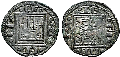 Tipo 14. &ldquo;Moneda de Cobre&rdquo; Alfons&iacute;, Pugesa