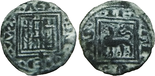 Tipo 14. &ldquo;Moneda de Cobre&rdquo; Alfons&iacute;, Pugesa
