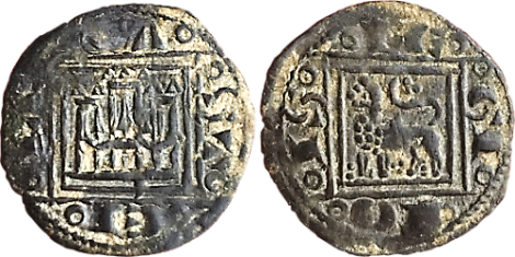Tipo 14. &ldquo;Moneda de Cobre&rdquo; Alfons&iacute;, Pugesa