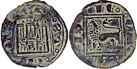 Tipo 14. &ldquo;Moneda de Cobre&rdquo; Alfons&iacute;, Pugesa