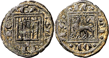 Tipo 14. &ldquo;Moneda de Cobre&rdquo; Alfons&iacute;, Pugesa
