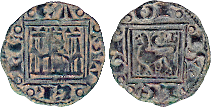 Tipo 14. &ldquo;Moneda de Cobre&rdquo; Alfons&iacute;, Pugesa