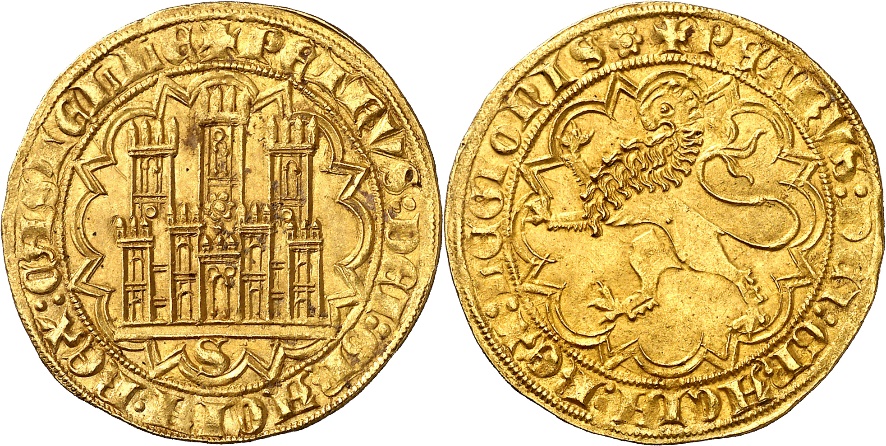 Tipo 2. Dobla Castellana de oro de a 35 maraved&iacute;s