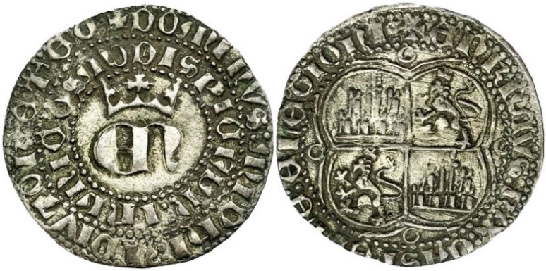 Tipo 2. Real de Vell&oacute;n con &ldquo;EN&rdquo; Coronadas
