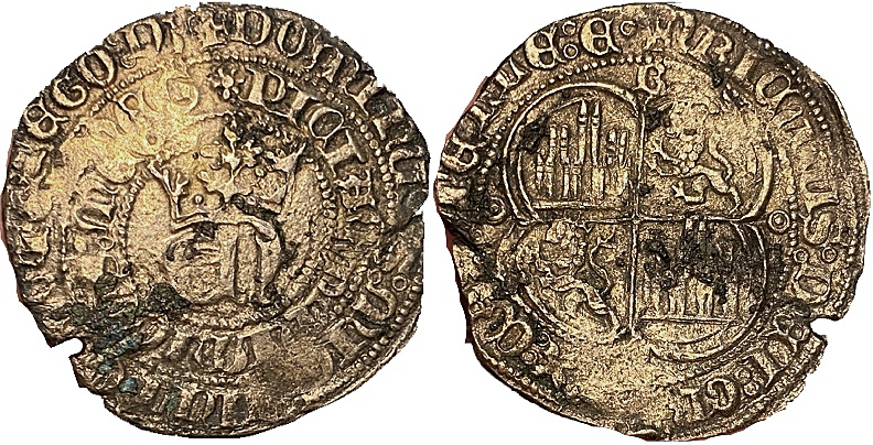 Tipo 2. Real de Vell&oacute;n con &ldquo;EN&rdquo; Coronadas