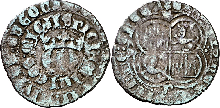 Tipo 2. Real de Vell&oacute;n con &ldquo;EN&rdquo; Coronadas