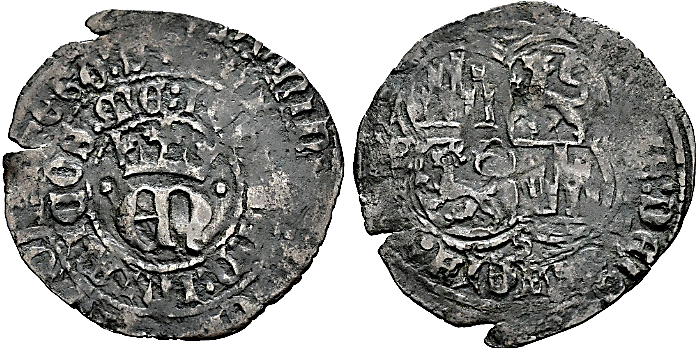 Tipo 2. Real de Vell&oacute;n con &ldquo;EN&rdquo; Coronadas