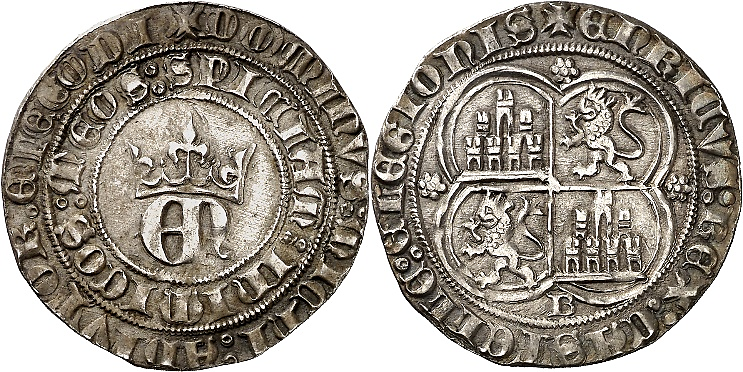 Tipo 22. Real de Real de Plata con &ldquo;EN&rdquo; coronadas.