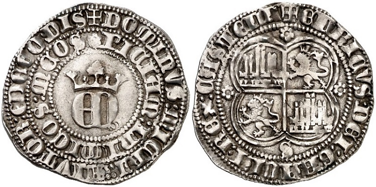 Tipo 22. Real de Real de Plata con &ldquo;EN&rdquo; coronadas.