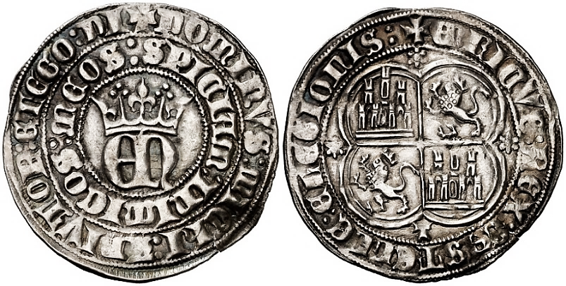Tipo 22. Real de Real de Plata con &ldquo;EN&rdquo; coronadas.