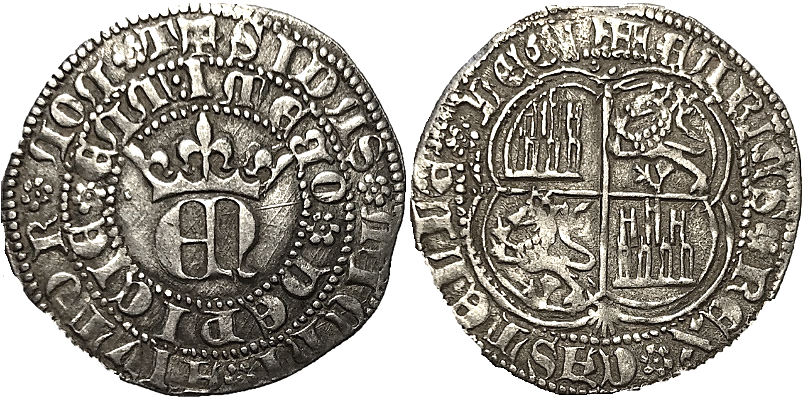 Tipo 22. Real de Real de Plata con &ldquo;EN&rdquo; coronadas.