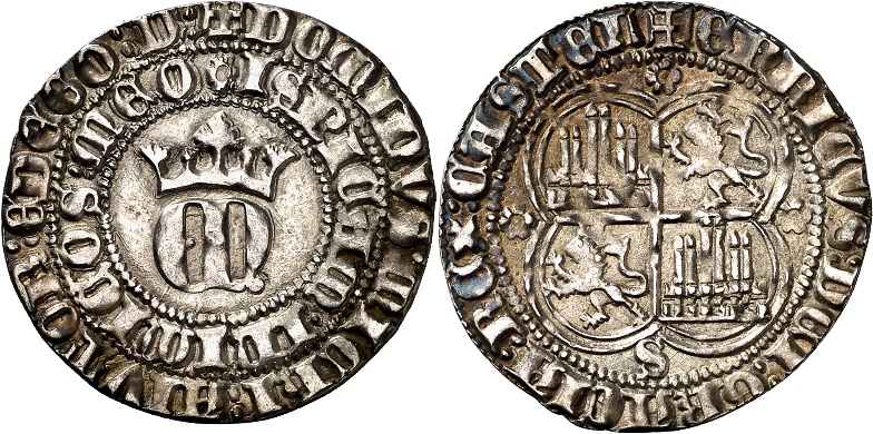 Tipo 22. Real de Real de Plata con &ldquo;EN&rdquo; coronadas.