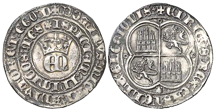 Tipo 22. Real de Real de Plata con &ldquo;EN&rdquo; coronadas.