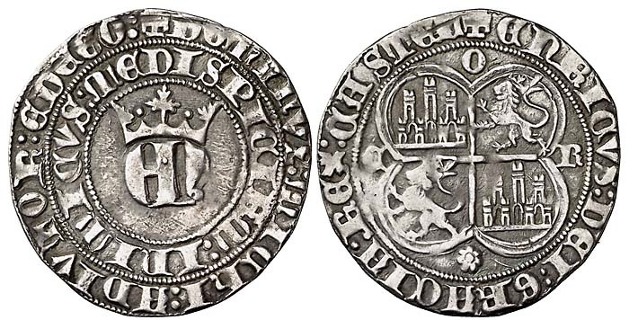 Tipo 22. Real de Real de Plata con &ldquo;EN&rdquo; coronadas.