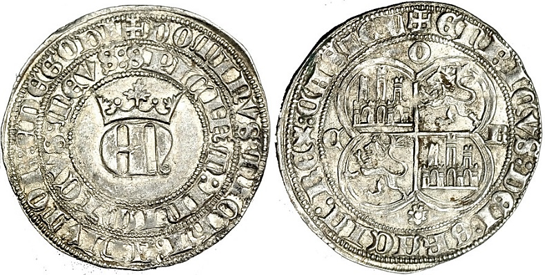 Tipo 22. Real de Real de Plata con &ldquo;EN&rdquo; coronadas.