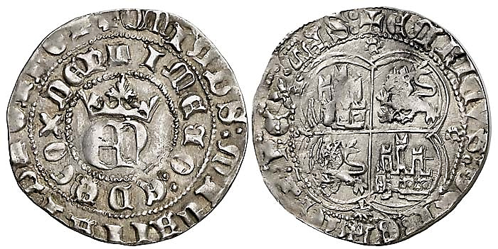 Tipo 22. Real de Real de Plata con &ldquo;EN&rdquo; coronadas.