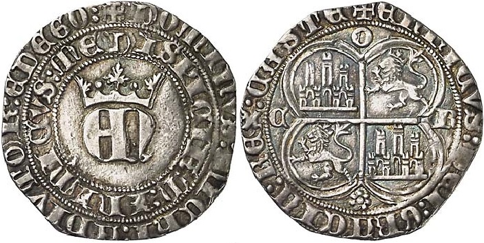 Tipo 22. Real de Real de Plata con &ldquo;EN&rdquo; coronadas.