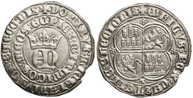Tipo 22. Real de Real de Plata con &ldquo;EN&rdquo; coronadas.