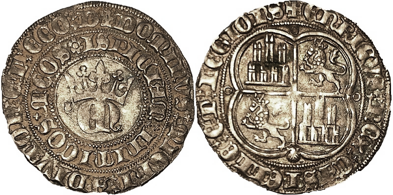 Tipo 22. Real de Real de Plata con &ldquo;EN&rdquo; coronadas.