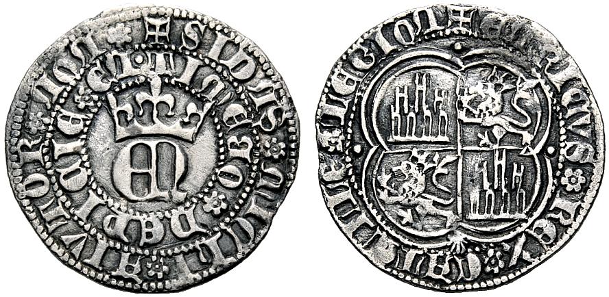Tipo 22. Real de Real de Plata con &ldquo;EN&rdquo; coronadas.