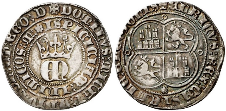 Tipo 22. Real de Real de Plata con &ldquo;EN&rdquo; coronadas.