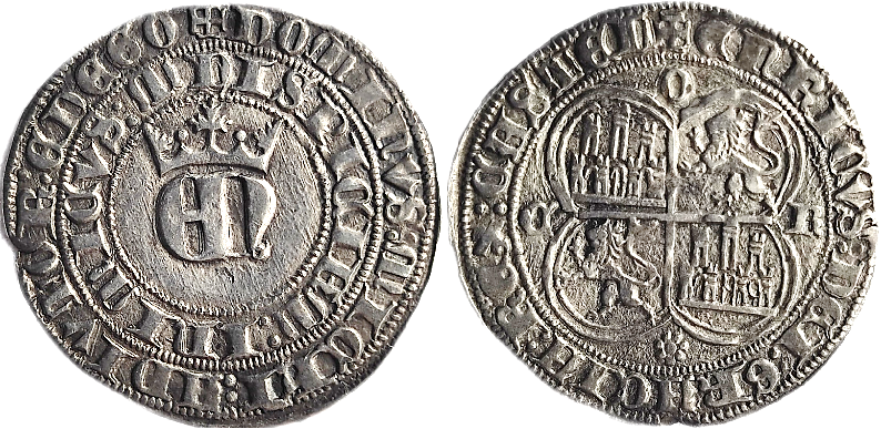 Tipo 22. Real de Real de Plata con &ldquo;EN&rdquo; coronadas.