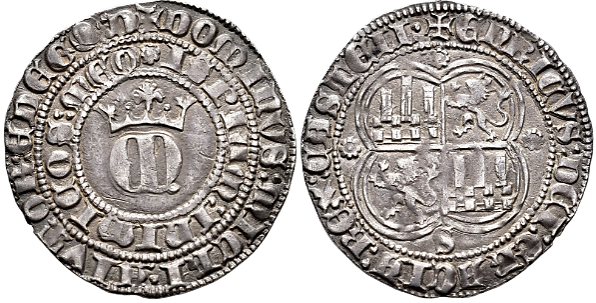 Tipo 22. Real de Real de Plata con &ldquo;EN&rdquo; coronadas.