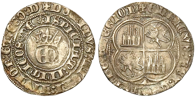 Tipo 22. Real de Real de Plata con &ldquo;EN&rdquo; coronadas.