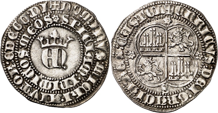 Tipo 22. Real de Real de Plata con &ldquo;EN&rdquo; coronadas.