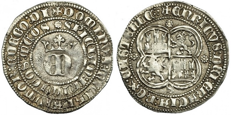 Tipo 22. Real de Real de Plata con &ldquo;EN&rdquo; coronadas.