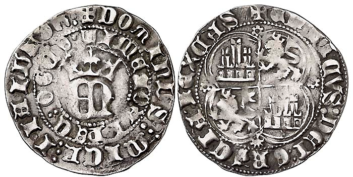 Tipo 22. Real de Real de Plata con &ldquo;EN&rdquo; coronadas.