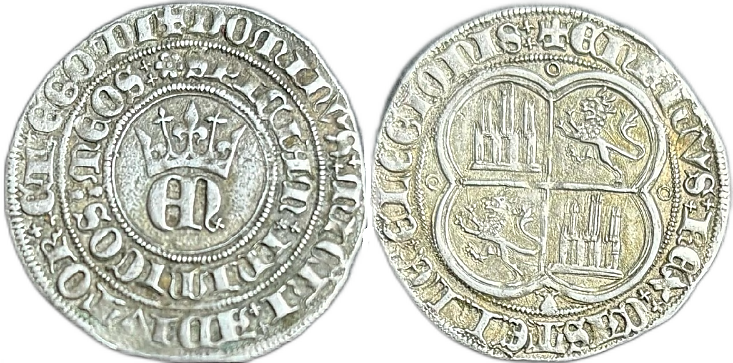 Tipo 22. Real de Real de Plata con &ldquo;EN&rdquo; coronadas.