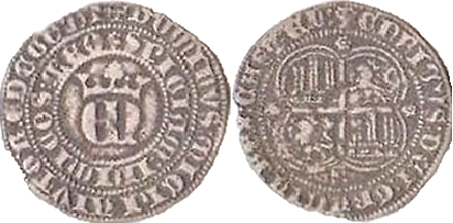 Tipo 22. Real de Real de Plata con &ldquo;EN&rdquo; coronadas.