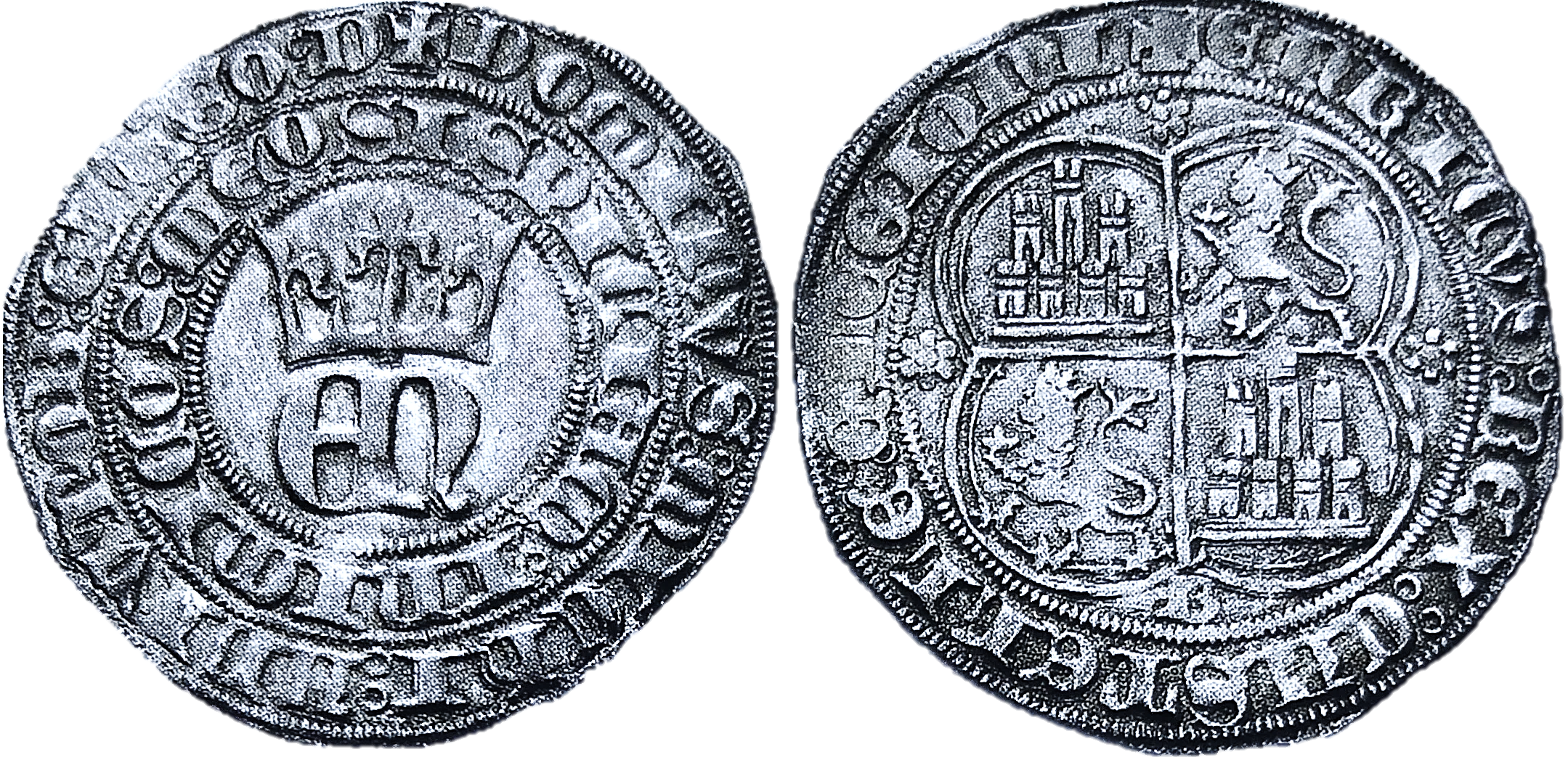 Tipo 22. Real de Real de Plata con &ldquo;EN&rdquo; coronadas.