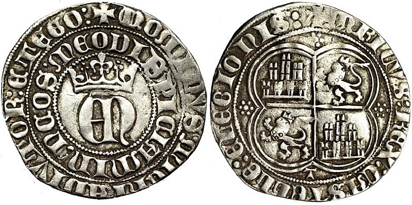 Tipo 22. Real de Real de Plata con &ldquo;EN&rdquo; coronadas.