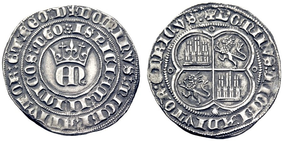 Tipo 22. Real de Real de Plata con &ldquo;EN&rdquo; coronadas.