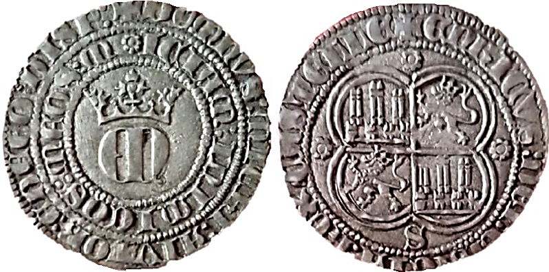 Tipo 22. Real de Real de Plata con &ldquo;EN&rdquo; coronadas.