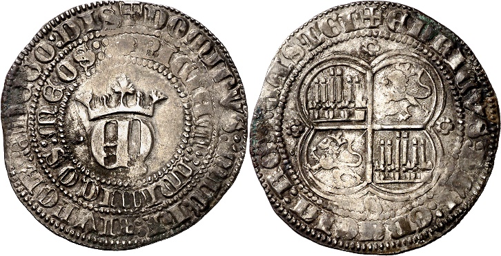 Tipo 22. Real de Real de Plata con &ldquo;EN&rdquo; coronadas.