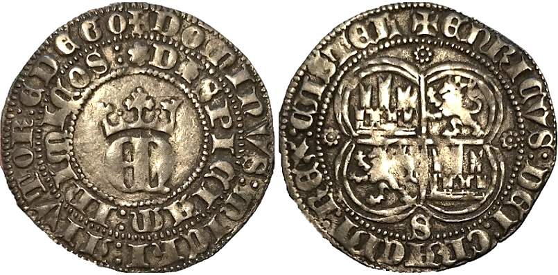 Tipo 22. Real de Real de Plata con &ldquo;EN&rdquo; coronadas.