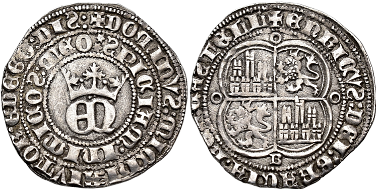 Tipo 22. Real de Real de Plata con &ldquo;EN&rdquo; coronadas.