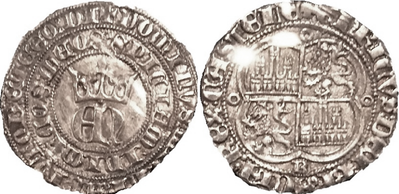 Tipo 22. Real de Real de Plata con &ldquo;EN&rdquo; coronadas.