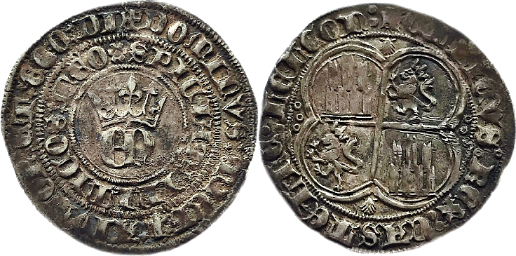 Tipo 22. Real de Real de Plata con &ldquo;EN&rdquo; coronadas.