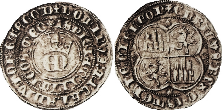 Tipo 22. Real de Real de Plata con &ldquo;EN&rdquo; coronadas.