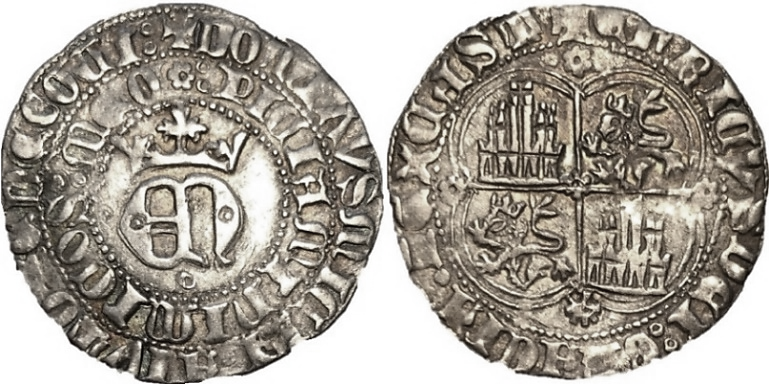 Tipo 22. Real de Real de Plata con &ldquo;EN&rdquo; coronadas.