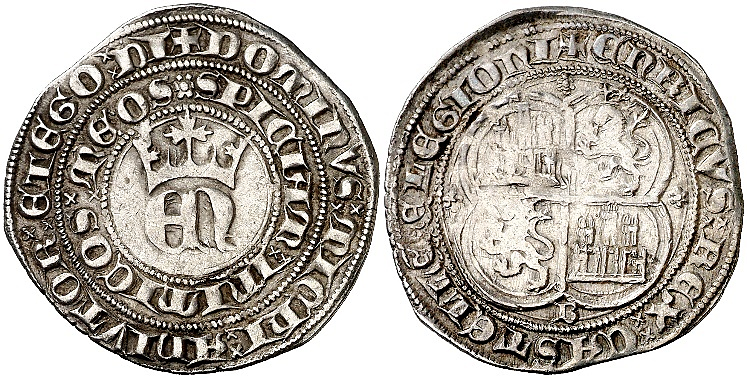 Tipo 22. Real de Real de Plata con &ldquo;EN&rdquo; coronadas.