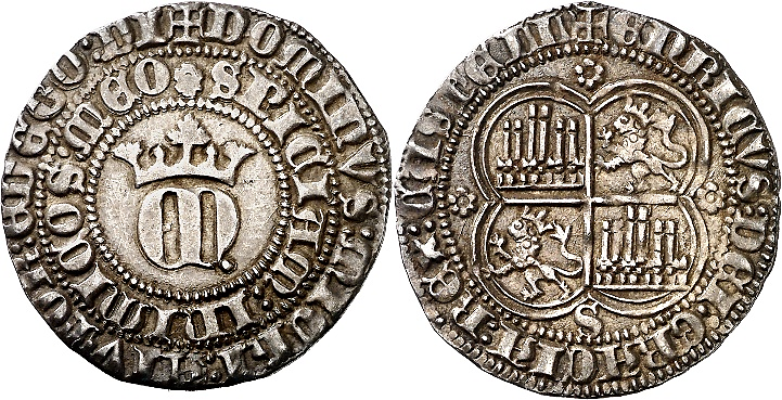 Tipo 22. Real de Real de Plata con &ldquo;EN&rdquo; coronadas.