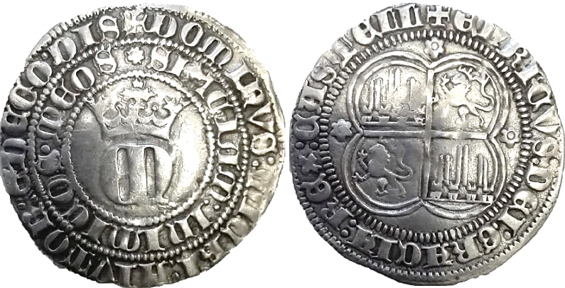 Tipo 22. Real de Real de Plata con &ldquo;EN&rdquo; coronadas.