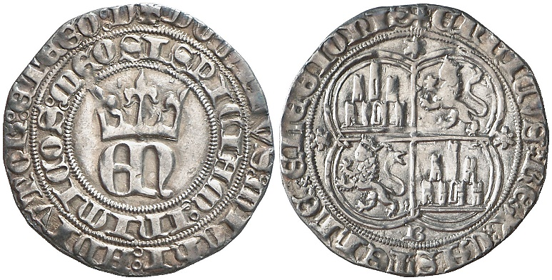 Tipo 22. Real de Real de Plata con &ldquo;EN&rdquo; coronadas.